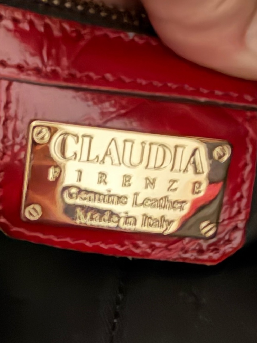 Brand new”Claudia Firenze”ITALY(genuine leather) purse.Size-W-13,5”x13,5inc.💝 - Picture 4 of 10
